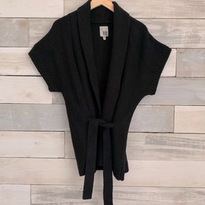 RipCurl | Black Heavy Knit Wrap Cardigan